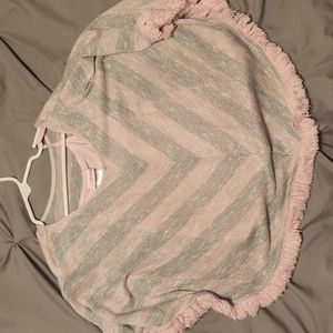 Girls Youngland poncho with sewn in tank top